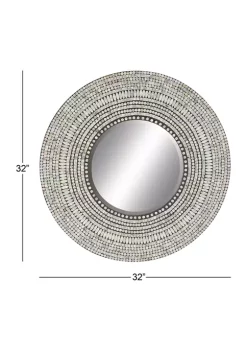 Deals 🤩 Coastal Wood Wall Mirror by Monroe Lane 😍 -Monroe Lane Sales Belk 2923