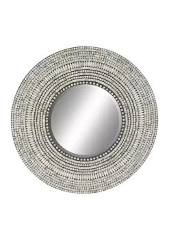 Deals 🤩 Coastal Wood Wall Mirror by Monroe Lane 😍 -Monroe Lane Sales Belk 2924