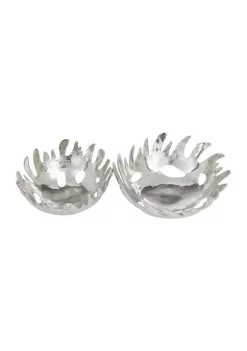 Outlet π Contemporary Aluminum Decorative Bowl - Set of 2 by Monroe Lane β€οΈ