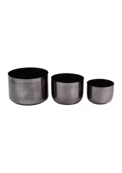 Wholesale 🔔 Modern Metal Planter - Set of 3 by Monroe Lane 😉