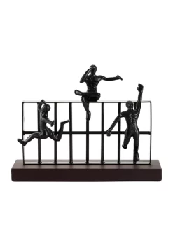 Promo 👏 Metal Contemporary Sculpture - Climbing by Monroe Lane ⌛ -Monroe Lane Sales Belk 29365