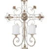 Deals 💯 French Country Metal Wall Sconce by Monroe Lane 👏