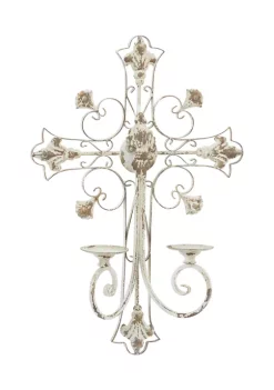 Deals 💯 French Country Metal Wall Sconce by Monroe Lane 👏 -Monroe Lane Sales Belk 29397