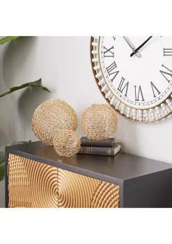 Coupon 👍 Contemporary Metal Sculpture - Set of 3 by Monroe Lane 🔥 -Monroe Lane Sales Belk 29413