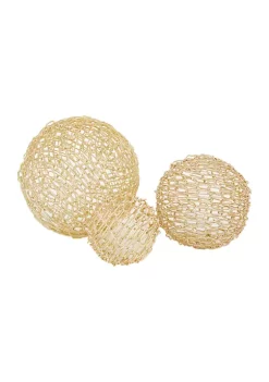 Coupon 👍 Contemporary Metal Sculpture - Set of 3 by Monroe Lane 🔥 -Monroe Lane Sales Belk 29416