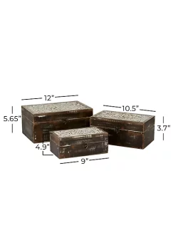 New ⭐ Country Cottage Wood Box - Set of 3 by Monroe Lane 😉 -Monroe Lane Sales Belk 29449