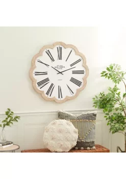 Hot Sale 💯 Farmhouse Wood Wall Clock by Monroe Lane ✨
