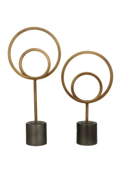 Hot Sale π Contemporary Metal Sculpture - Set of 2 by Monroe Lane π