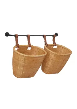 New 🎉 Farmhouse Bamboo Wall Basket by Monroe Lane 🛒 -Monroe Lane Sales Belk 29521