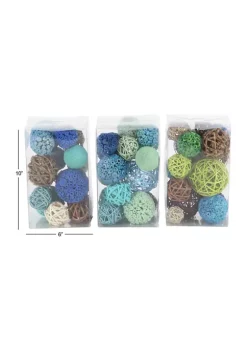 Buy ⌛ Coastal Dried Plant Orbs & Vase Filler - Set of 3 by Monroe Lane 🔥 -Monroe Lane Sales Belk 29532