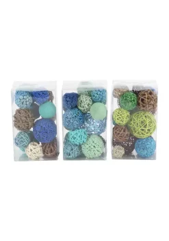 Buy ⌛ Coastal Dried Plant Orbs & Vase Filler - Set of 3 by Monroe Lane 🔥 -Monroe Lane Sales Belk 29534
