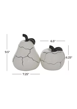 Outlet 👍 Contemporary Ceramic Sculpture - Set of 2 by Monroe Lane 🛒 -Monroe Lane Sales Belk 29545