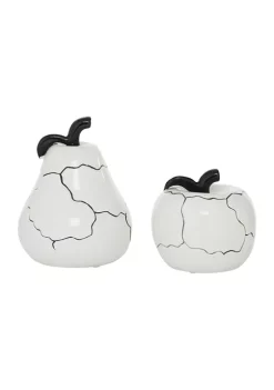 Outlet 👍 Contemporary Ceramic Sculpture - Set of 2 by Monroe Lane 🛒 -Monroe Lane Sales Belk 29546