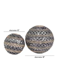 Hot Sale 🔥 Industrial Metal Sculpture - Set of 2 by Monroe Lane ✔️ -Monroe Lane Sales Belk 29579