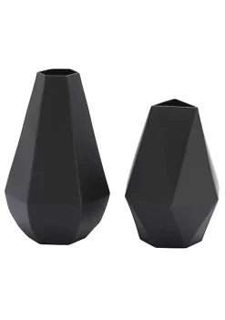 New 🔥 Contemporary Metal Vase - Set of 2 by Monroe Lane 🤩