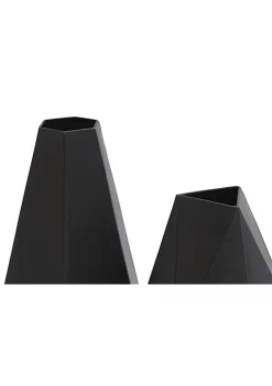 New 🔥 Contemporary Metal Vase - Set of 2 by Monroe Lane 🤩 -Monroe Lane Sales Belk 29593