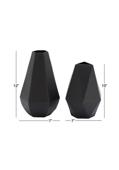 New 🔥 Contemporary Metal Vase - Set of 2 by Monroe Lane 🤩 -Monroe Lane Sales Belk 29594