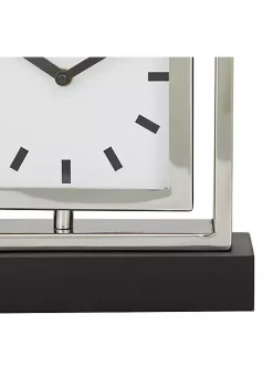 Outlet 👏 Glam Stainless Steel Clock by Monroe Lane ✨ -Monroe Lane Sales Belk 29658