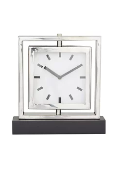 Outlet 👏 Glam Stainless Steel Clock by Monroe Lane ✨ -Monroe Lane Sales Belk 29660