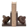 Promo ⭐ Industrial Polystone Bookends - Set of 2 by Monroe Lane 🔥