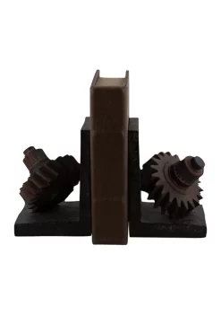 Promo ⭐ Industrial Polystone Bookends - Set of 2 by Monroe Lane 🔥 -Monroe Lane Sales Belk 29676