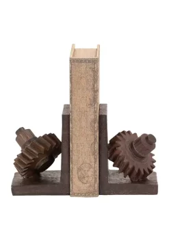 Promo ⭐ Industrial Polystone Bookends - Set of 2 by Monroe Lane 🔥 -Monroe Lane Sales Belk 29677