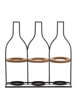 Cheap 🥰 Farmhouse Metal Wine Holder by Monroe Lane ⭐ -Monroe Lane Sales Belk 29686