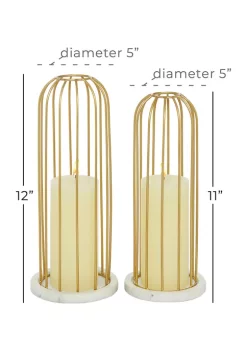 Promo ๐งจ Contemporary Marble Candle Holder - Set of 2 by Monroe Lane โ 12 Promo ๐งจ Contemporary Marble Candle Holder - Set of 2 by Monroe Lane โ -Monroe Lane Sales Belk 29694
