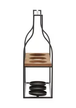 Best deal 😉 Black Metal Farmhouse Wine Holder by Monroe Lane 🎁 -Monroe Lane Sales Belk 29718