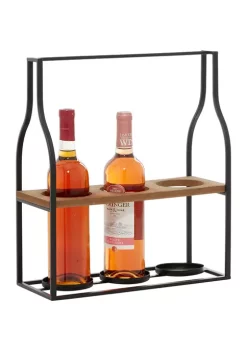 Best deal 😉 Black Metal Farmhouse Wine Holder by Monroe Lane 🎁 -Monroe Lane Sales Belk 29720