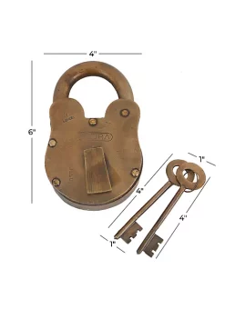 Best reviews of ⭐ Vintage Metal Lock And Key by Monroe Lane ✨ -Monroe Lane Sales Belk 29732
