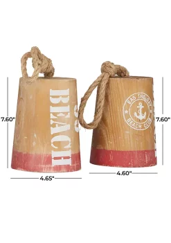 Top 10 🧨 Nautical Wood Sculpture - Set of 2 by Monroe Lane ❤️ -Monroe Lane Sales Belk 29738