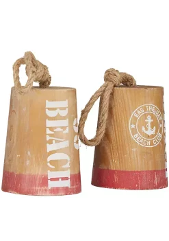 Top 10 🧨 Nautical Wood Sculpture - Set of 2 by Monroe Lane ❤️ -Monroe Lane Sales Belk 29739