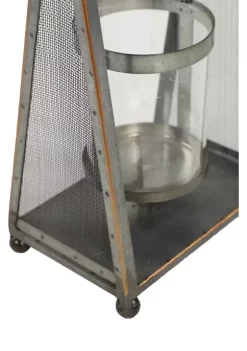 New 🎉 Metal Industrial Candle Holder by Monroe Lane ❤️ -Monroe Lane Sales Belk 29750