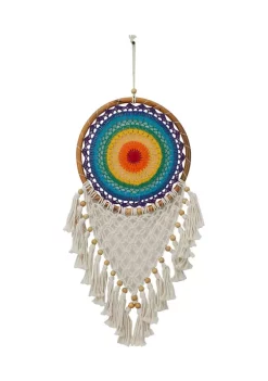 Discount 🎁 Bohemian Cotton Dreamcatcher Wall Decor by Monroe Lane ✔️ -Monroe Lane Sales Belk 29768