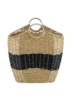 Best Pirce ⭐ Coastal Seagrass Storage Basket by Monroe Lane 👏 -Monroe Lane Sales Belk 2981