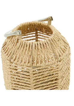 Best Sale 🎁 Natural Metal Candle Lantern by Monroe Lane 😍 -Monroe Lane Sales Belk 29822