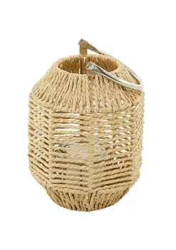 Best Sale 🎁 Natural Metal Candle Lantern by Monroe Lane 😍 -Monroe Lane Sales Belk 29824