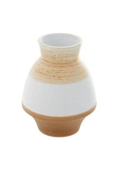 Best Sale 😉 Coastal Ceramic Vase by Monroe Lane 🧨 -Monroe Lane Sales Belk 29884
