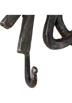 Wholesale 😍 Iron Industrial Wall Hook Rack by Monroe Lane 🔔 -Monroe Lane Sales Belk 29894