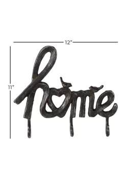 Wholesale 😍 Iron Industrial Wall Hook Rack by Monroe Lane 🔔 -Monroe Lane Sales Belk 29895