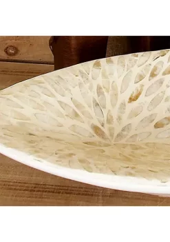 Cheapest ⭐ Coastal 👩 Mother of Pearl Tray by Monroe Lane 🎉 -Monroe Lane Sales Belk 2991