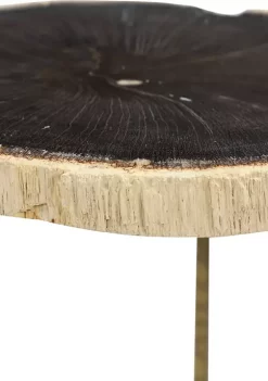 Budget ✔️ Contemporary Petrified Stone Accent Table - Set of 3 by Monroe Lane 🥰 -Monroe Lane Sales Belk 29927