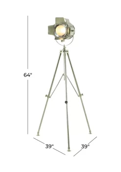 Deals ❤️ Nautical Stainless Steel Floor Lamp by Monroe Lane 👍 -Monroe Lane Sales Belk 29933