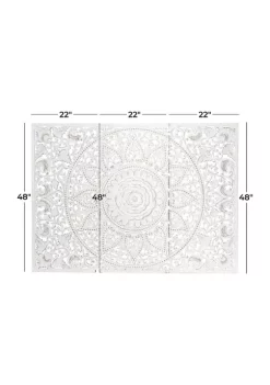 Coupon 😀 Bohemian Wood Wall Decor - Set of 3 by Monroe Lane 🎉 -Monroe Lane Sales Belk 29956