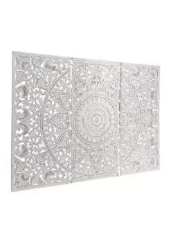 Coupon 😀 Bohemian Wood Wall Decor - Set of 3 by Monroe Lane 🎉 -Monroe Lane Sales Belk 29957