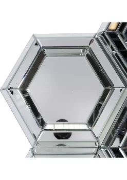 Budget 🔔 Glam Wood Wall Mirror by Monroe Lane ✔️ -Monroe Lane Sales Belk 29961