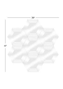 Budget 🔔 Glam Wood Wall Mirror by Monroe Lane ✔️ -Monroe Lane Sales Belk 29962