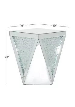 Discount ✔️ Glam Wood Accent Table by Monroe Lane ❤️ -Monroe Lane Sales Belk 29982