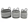 Best Sale 🌟 Bohemian Plastic Storage Basket - Set of 3 by Monroe Lane 🔥